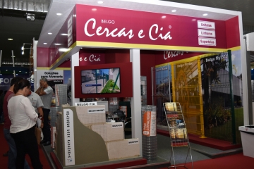 Stand Belgo Cercas e Cia na Expoconstruções 2016